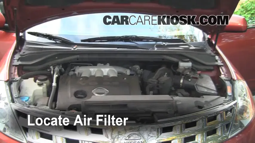 2004 Nissan Murano SL 3.5L V6 Air Filter (Engine)